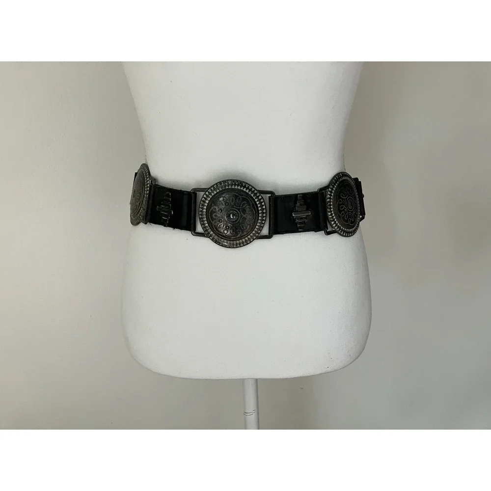 Avignon Western Concho Belt 415 Measures 30 Inches / Small Boho Cowgirl